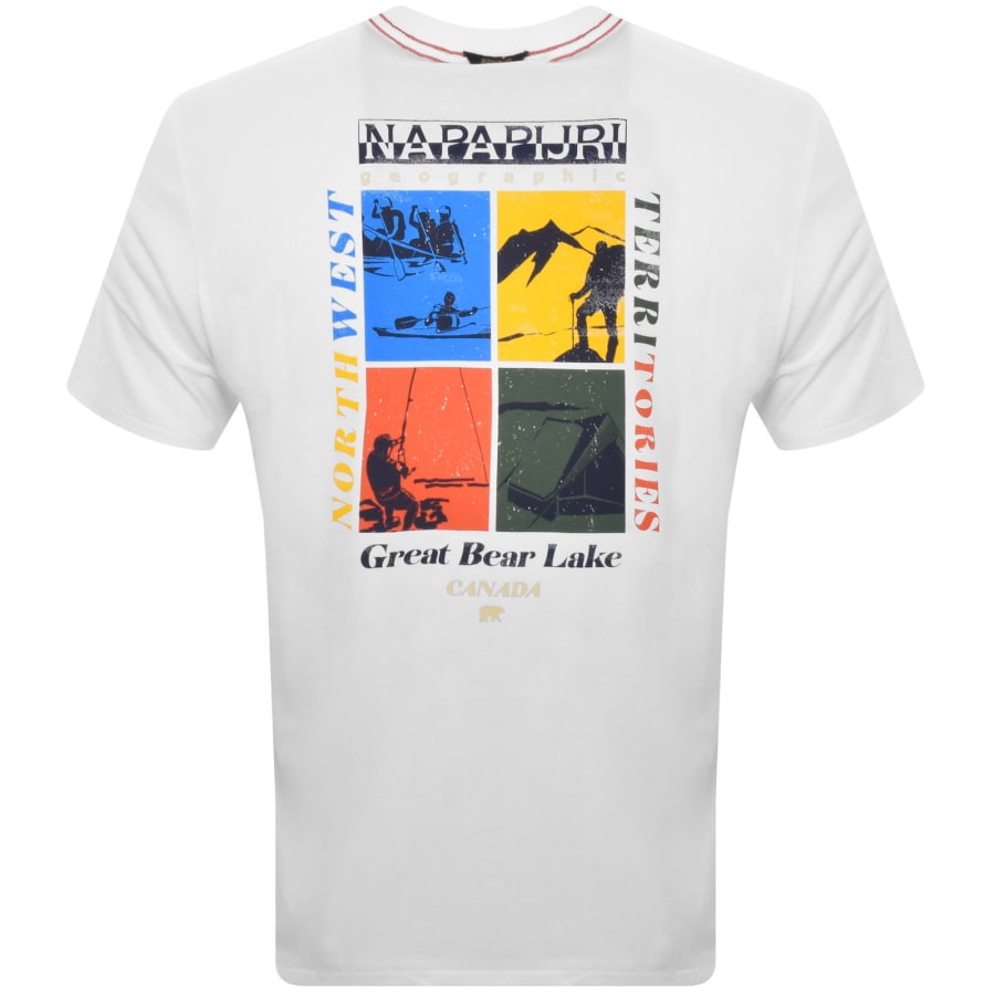 Napapijri S Gras Short Sleeve T Shirt White Mainline Menswear Canada